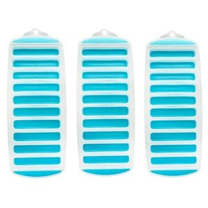 *NIP* 3 Pack Ice Stick/Cube Tray, Thin & Long for Sports/Water Bottles Silicone